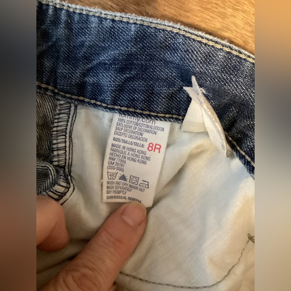 Tommy Hilfiger Women's Mid Rise Straight Leg Blue Jeans 2007 - Picture 6 of 9